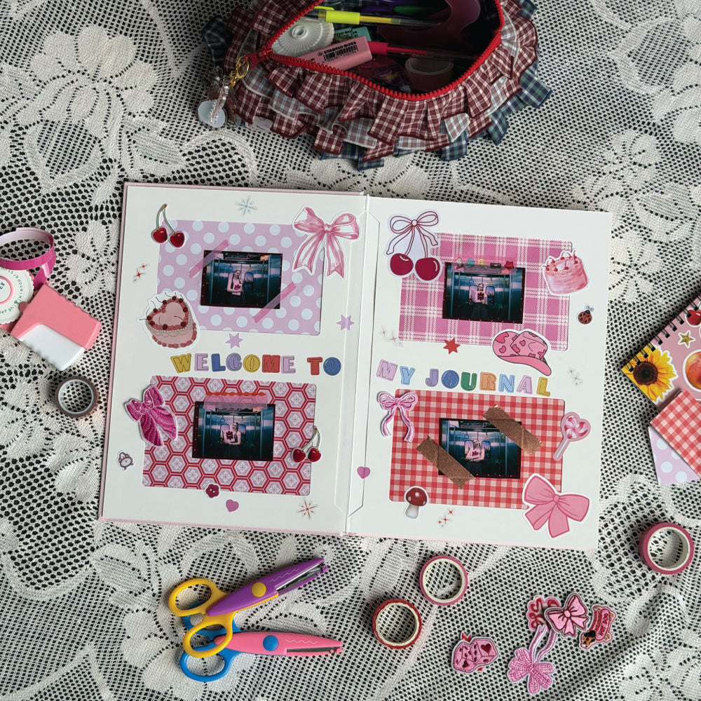 POSI Coffee Table Photo Album | Cherry Linen
