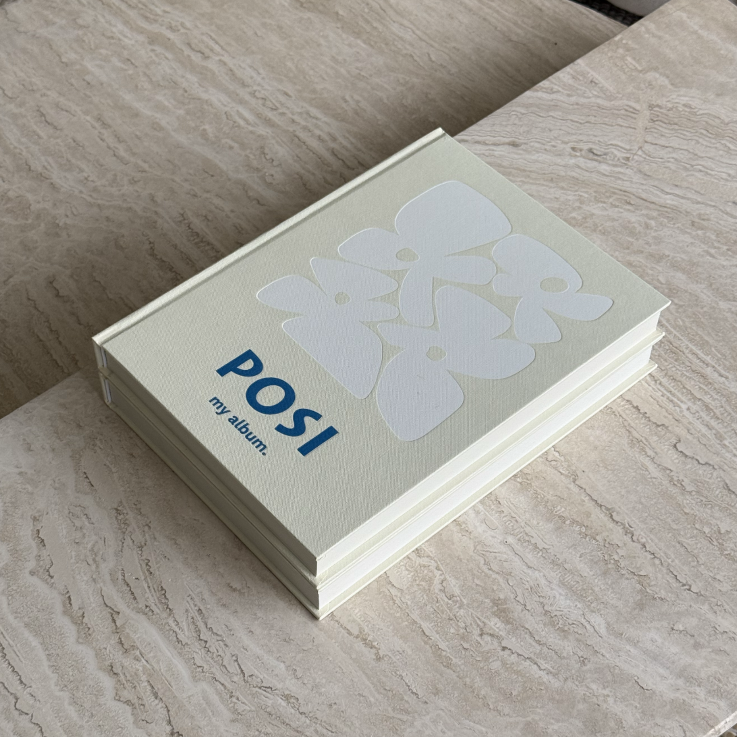 coffee table photo album - beige