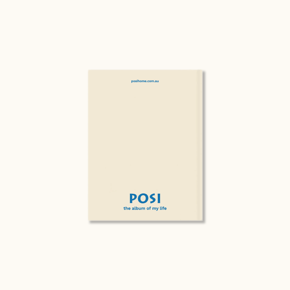 coffee table photo album - beige