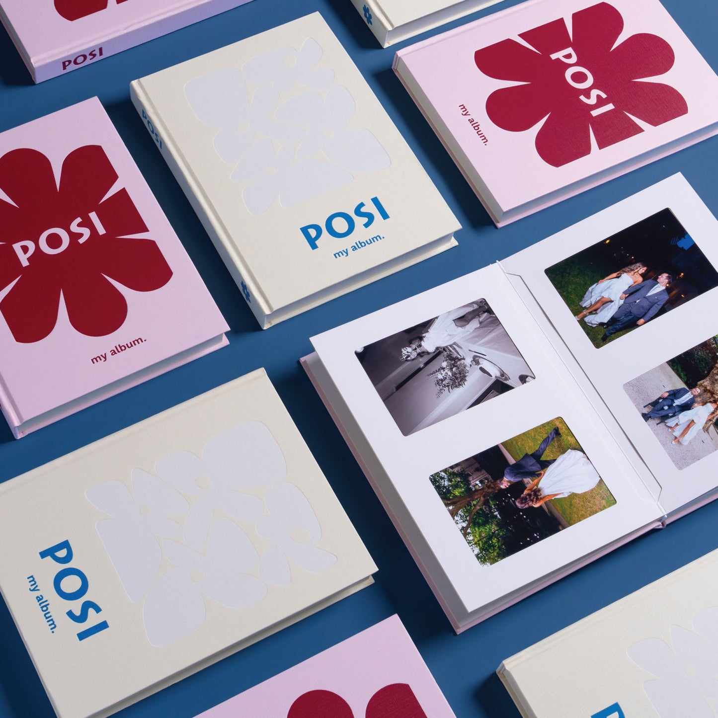 POSI Coffee Table Photo Album | Cherry Linen